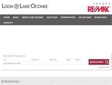 Tablet Screenshot of lookatlakeoconee.com